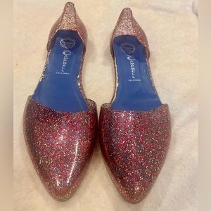 Jeffrey Campbell Last Havana Jelly Flats, size 10